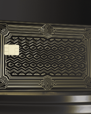 Metal Bank Card – Art Deco 2