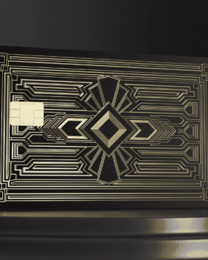 Metal Bank Card – Art Deco 4