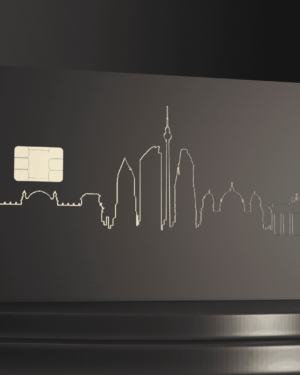 Metal Bank Card – Berlin Cityscape