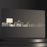 Metal Bank Card – Rome Cityscape