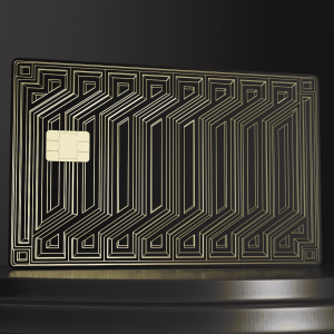 Metal Bank Card - Art Deco 1