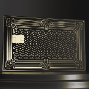 Metal Bank Card - Art Deco 2