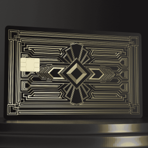 Metal Bank Card - Art Deco 4