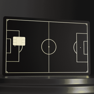 Metal Bank Card - FOOTBALL
