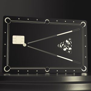 Metal Bank Card - Pool