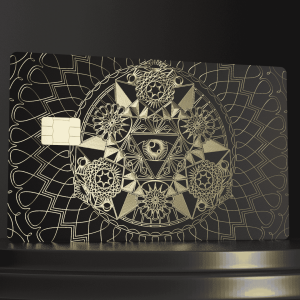 Metal Bank Card - Psychedelic 1
