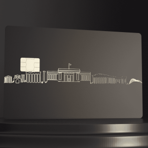 Metal Bank Card - Athens Cityscape