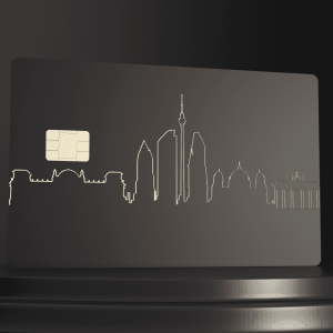 Metal Bank Card - Berlin Cityscape