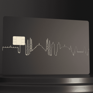 Metal Bank Card - Istanbul Cityscape