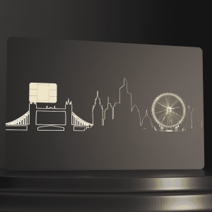 Metal Bank Card - London Cityscape