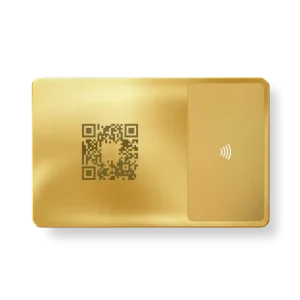 Solid 18k Gold NFC Business Card