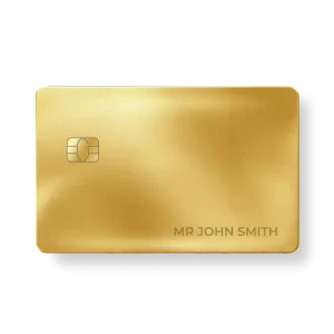 Solid 18k Gold Bank Card